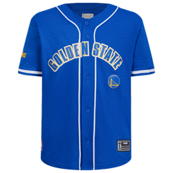 Boys' Grade School - Pro Standard Golden State Warriors Classic Mesh Button Shirt - Royal Blue