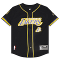 Pro Standard Los Angeles Lakers Classic Mesh Button Shirt - Pro Standard Black/Purple