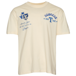 Men's - Pro Standard Rangers Wavy Pro Drop Shoulder FC T-Shirt - Tan