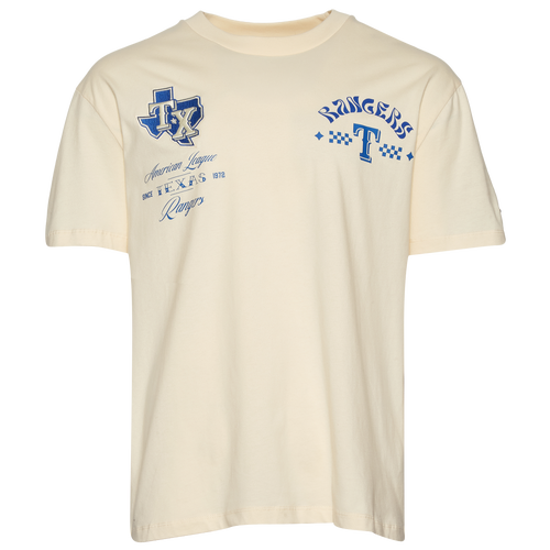 MENS - Pro Standard Rangers Wavy Pro Drop Shoulder FC T-Shirt - Tan