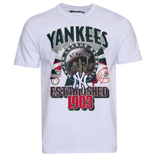 MENS - Pro Standard New York Yankees Deco SJ T-Shirt - Fc White/Multi