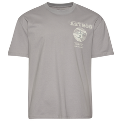 Men's - Pro Standard Astros Blueprint Pro Drop Shoulder FC T-Shirt - Silver