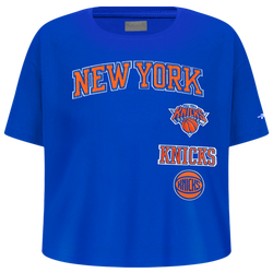 Girls' Grade School - Pro Standard New York Knicks Retro Classic Ss Boxy Tee - Royal Blue