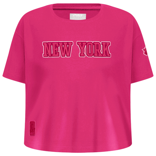 GIRLS - Pro Standard New York Knicks Triple Pink Ss Boxy Tee - Beetroot Purple