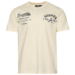 Men's - Pro Standard Braves Wavy Pro Drop Shoulder FC T-Shirt - Tan