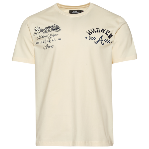 MENS - Pro Standard Braves Wavy Pro Drop Shoulder FC T-Shirt - Tan