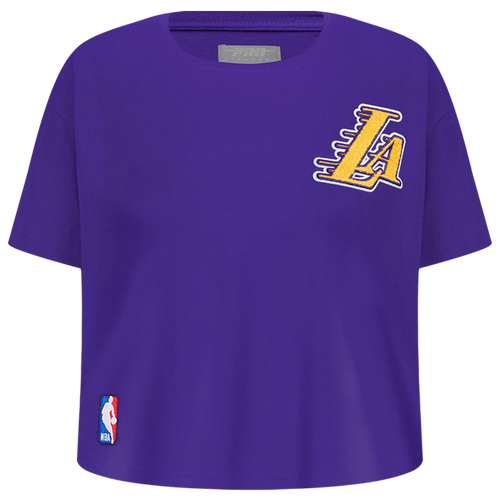  - Pro Standard Los Angeles Lakers Classic Ss Boxy Tee - Purple