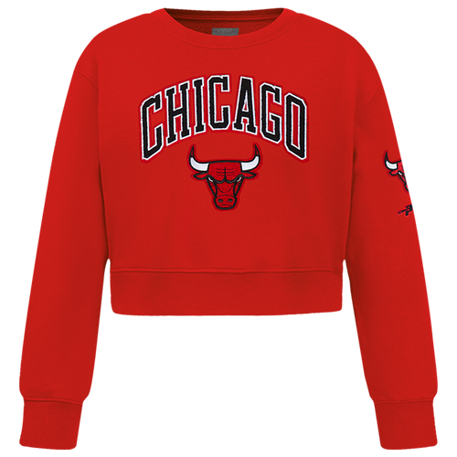 Pro Standard Kids' Girls   Bulls Patch Fleece In Red