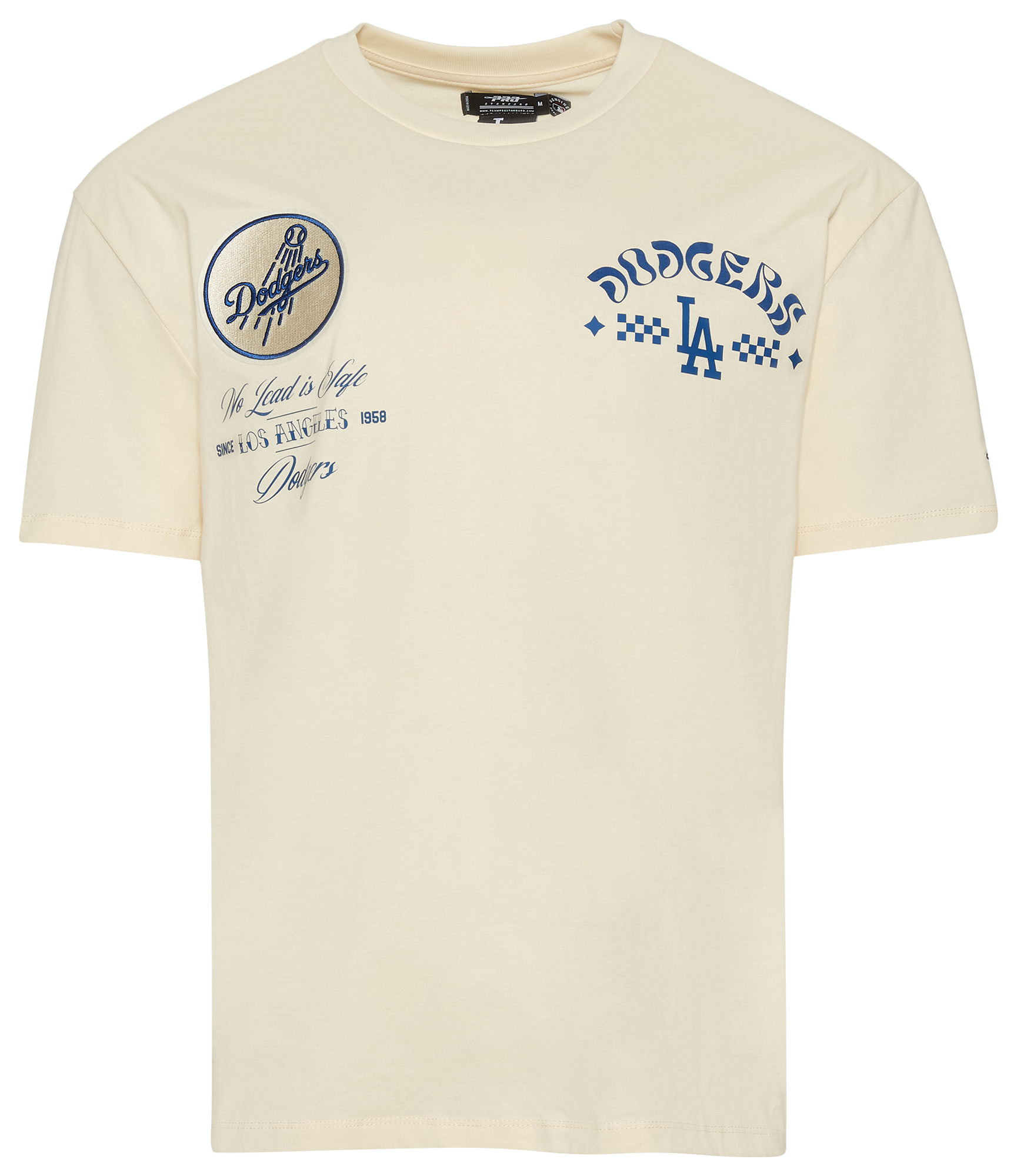 Pro Standard Dodgers Wavy Pro Drop Shoulder FC T-Shirt - Men's