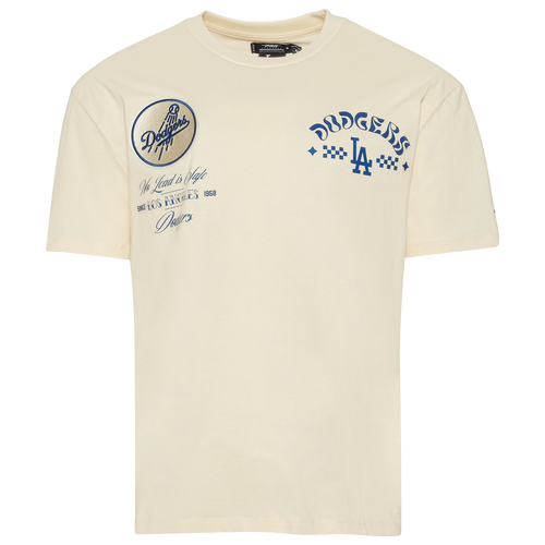 MENS - Pro Standard Dodgers Wavy Pro Drop Shoulder FC T-Shirt - Tan