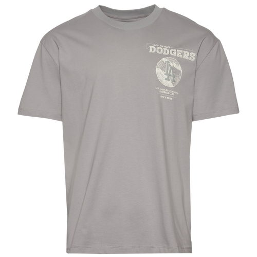 MENS - Pro Standard Dodgers Blueprint Pro Drop Shoulder FC T-Shirt - Silver