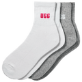 UGG QUINLIN LOGO QUARTER 2 PACK - Ugg Chroma Pink/Grey Heather
