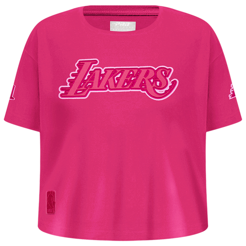  - Pro Standard Los Angeles Lakers Triple Pink Ss Boxy Tee - Beetroot Purple