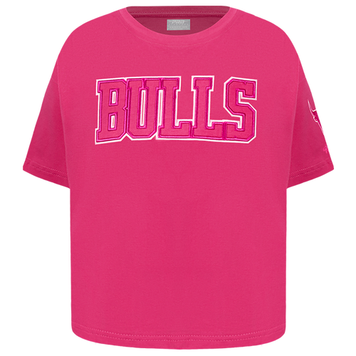  - Pro Standard Chicago Bulls Triple Pink Ss Boxy Tee - Beetroot Purple