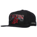 Pro Standard Lakers Bred Pro Six Snapback Cap - Pro Standard Black/Red