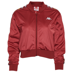 Women's - Kappa Banda Crop Track Jacket - Red/Yellow