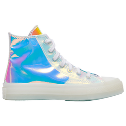 Boys' Grade School - Converse Chuck Taylor Hi - White/Iridescent/White