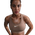 Nike Dri-FIT Swoosh Medium Support Bra - Women's Mink Brown/White