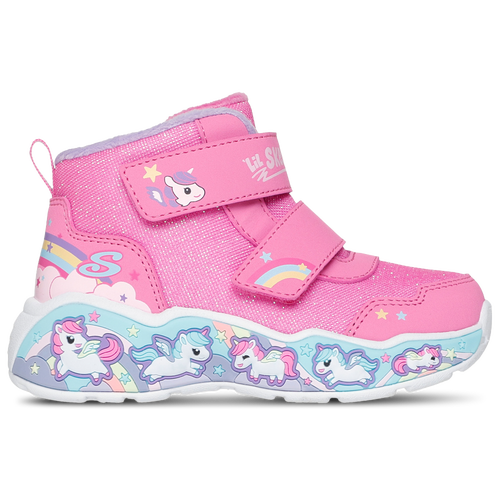 Girls Skechers Skechers Play Scene - Girls' Toddler Shoe Pink/Multi Size 09.0