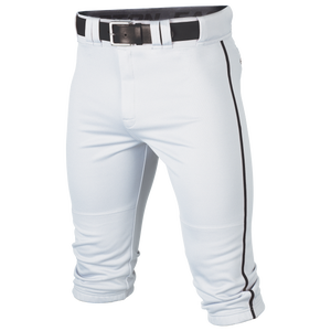 EASTBAY YOUTH LONG OPEN BOTTOM BASEBALL PIPED PANTS WHITE/BLACK SIZE M POLYESTER 