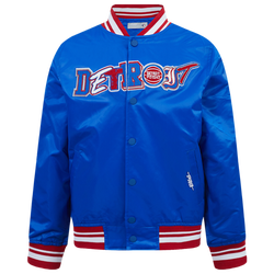 Boys' Grade School - Pro Standard Pistons Satin Jacket - Blue/Red