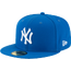 New Era Yankees 59Fifty Basic Cap - Men's Blue Azure/White