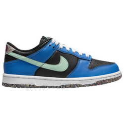 Boys' Grade School - Nike Dunk Low SE - Black/Mint Foam/Lt Photo Blue