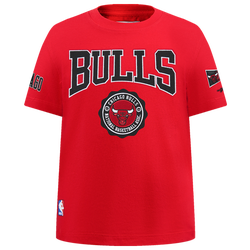 Boys' Grade School - Pro Standard Bulls Patch T-Shirt - Red/Black