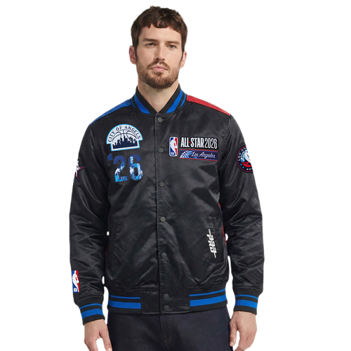  - Pro Standard All Star 2026 Sublimated Satin Jacket - Black/Blue