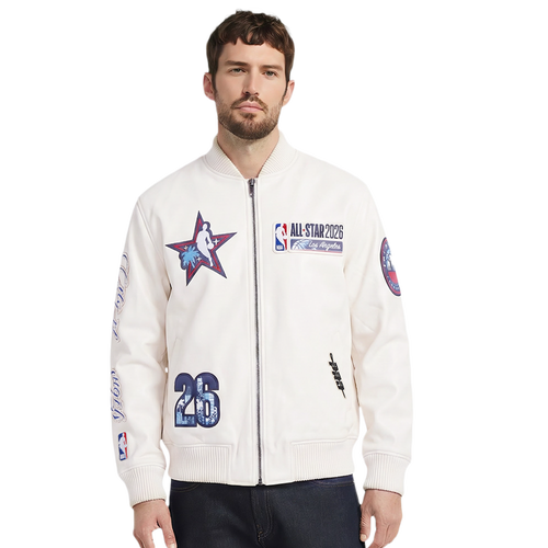  - Pro Standard All Star 2026 Leather Varsity Jacket - Tan/Multi