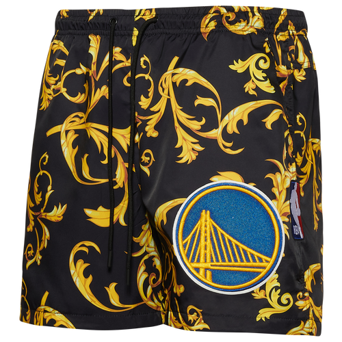 

Pro Standard Mens Golden State Warriors Pro Standard Warriors AOP Camo Woven Shorts - Mens Black Size M