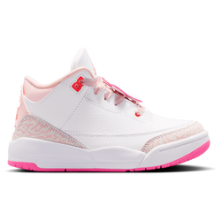 Girls' Preschool - Jordan Retro 3 Fem  - Pink/Blue/Orange