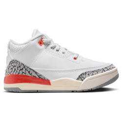 Boys' Preschool - Jordan Retro 3  - White/Cosmic Clay