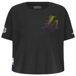 Girls' Grade School - Pro Standard Lakers Rhine T-Shirt - Black/Yellow