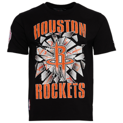 Men's - Pro Standard Rockets Shattered Backboard T-Shirt - Black/Orange