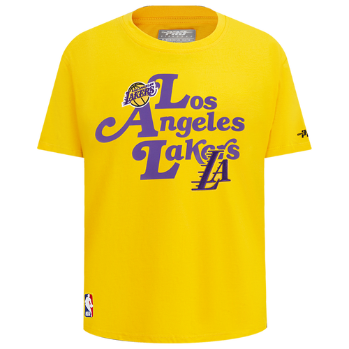 Pro Standard Kids' Boys   Lakers Script T-shirt In White