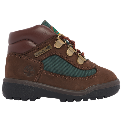 

Boys Timberland Timberland Field Boots - Boys' Toddler Shoe Dark Olive/Brown Size 06.0
