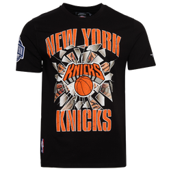 Men's - Pro Standard Knicks Shattered Backboard T-Shirt - Black/Orange