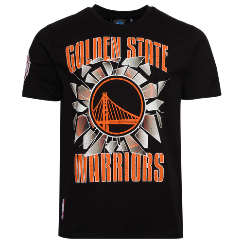 MENS - Pro Standard Warriors Shattered Backboard T-Shirt - Black/Orange