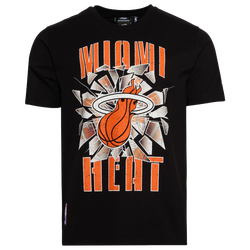 Men's - Pro Standard Heat Shattered Backboard T-Shirt - Black/Orange