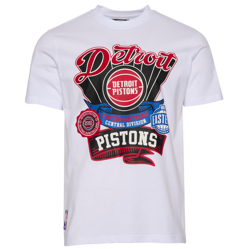MENS - Pro Standard Detroit Pistons S/S Flex T-Shirt - Fc White/Fire Red