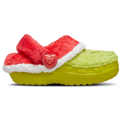 BOYS - Crocs Lined Grinch Clogs - Green/Red