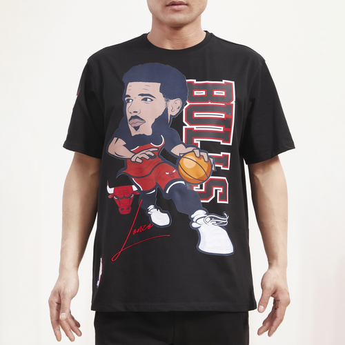 

Pro Standard Mens Lonzo Ball Pro Standard Bulls Player Drive T-Shirt - Mens Black/Black Size L