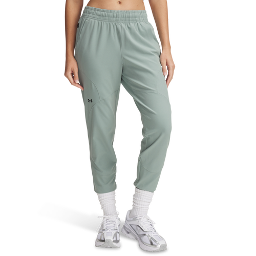 WOMENS - Under Armour Unstoppable Joggers - Silica Green/Black