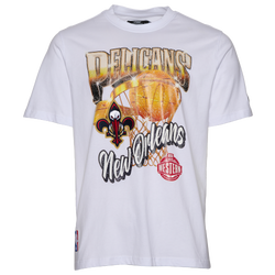 Men's - Pro Standard Pelicans Gold Hoops Short Sleeve Flex T-Shirt - White/Multi