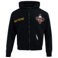 Pro Standard Pelicans Gold Hoops Pro Full-Zip Hoodie - Pro Standard Black/Multi