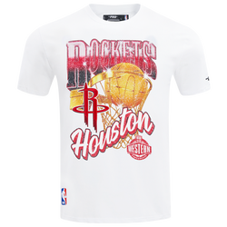 Men's - Pro Standard Rockets Gold Hoops Short Sleeve Flex T-Shirt - Multi/White