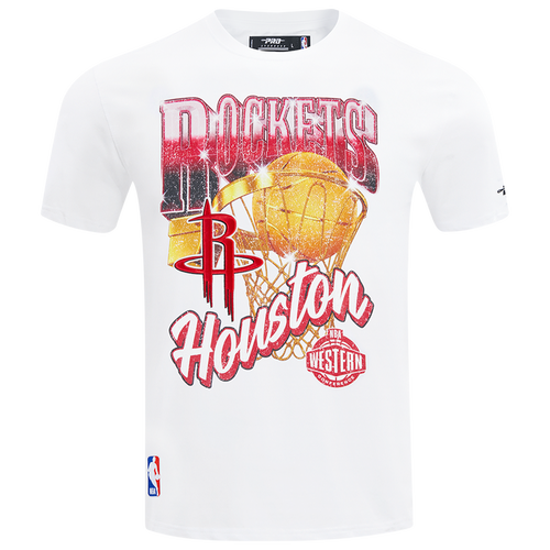  - Pro Standard Rockets Gold Hoops Short Sleeve Flex T-Shirt - Multi/White
