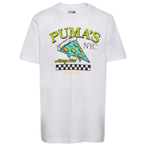 Puma Boys   Always Hot Sd Graphic T-shirt In White/green
