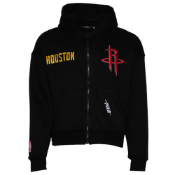 Men's - Pro Standard Rockets Gold Hoops Pro Full-Zip Hoodie - Black/Multi